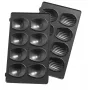 Tefal XA801512 placas para madalenas, preto