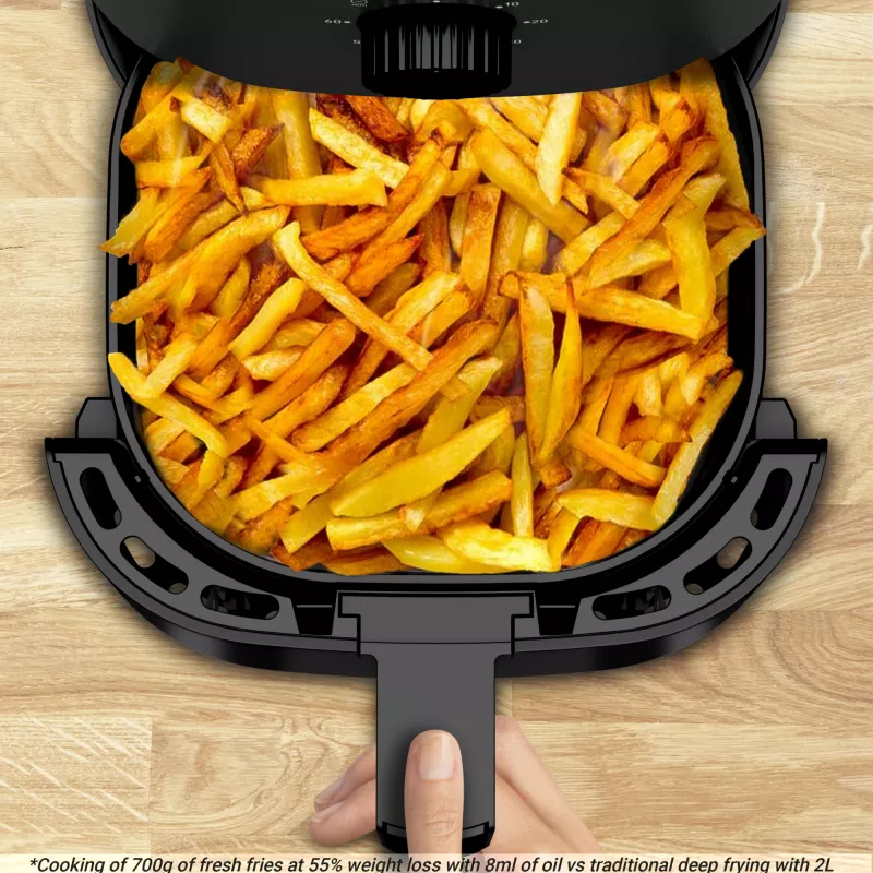 Fritadeira de ar quente Tefal Easy Fry EY1308 Single 3,5 l autónoma 1030 W preto