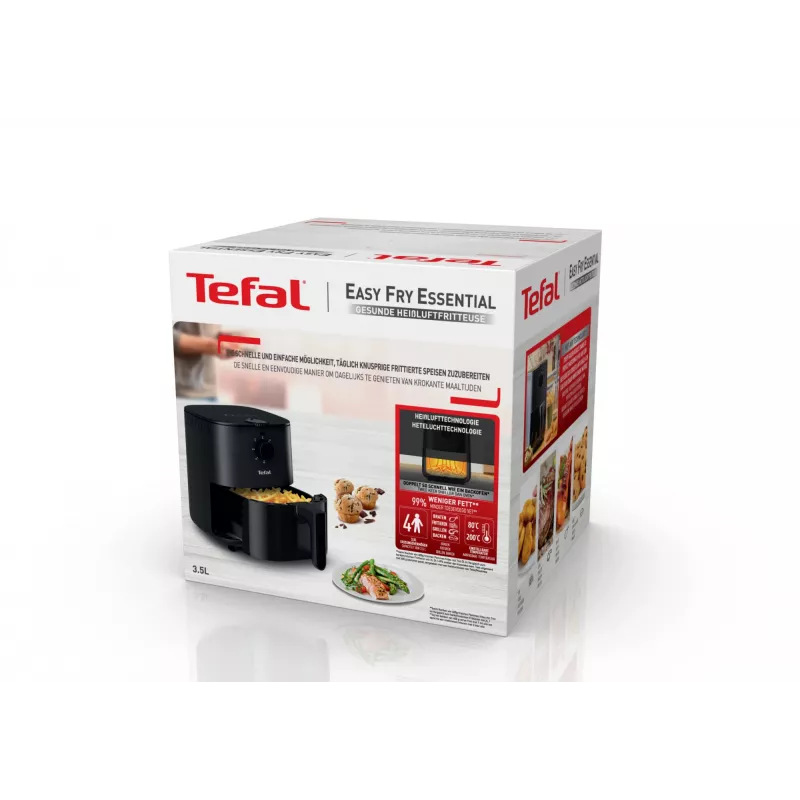 Fritadeira de ar quente Tefal Easy Fry EY1308 Single 3,5 l autónoma 1030 W preto