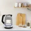Chaleira elétrica de vidro Tefal KI605830 chaleira elétrica 1,7 L 2200 W preto, prateado, transparente