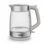 Chaleira de vidro Tefal KI605B30 chaleira elétrica 1,7 L 2200 W cinzento, prateado, transparente
