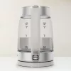 Chaleira de vidro Tefal KI605B30 chaleira elétrica 1,7 L 2200 W cinzento, prateado, transparente