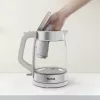 Chaleira de vidro Tefal KI605B30 chaleira elétrica 1,7 L 2200 W cinzento, prateado, transparente
