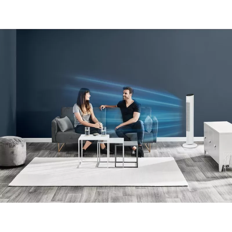 Ventilador de torre doméstico Rowenta Eole VU6871 branco 40W AC 220-240V