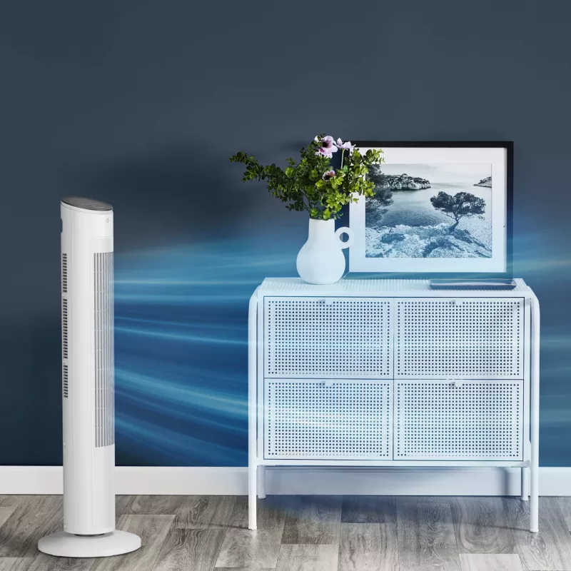 Ventilador de torre doméstico Rowenta Eole VU6871 branco 40W AC 220-240V