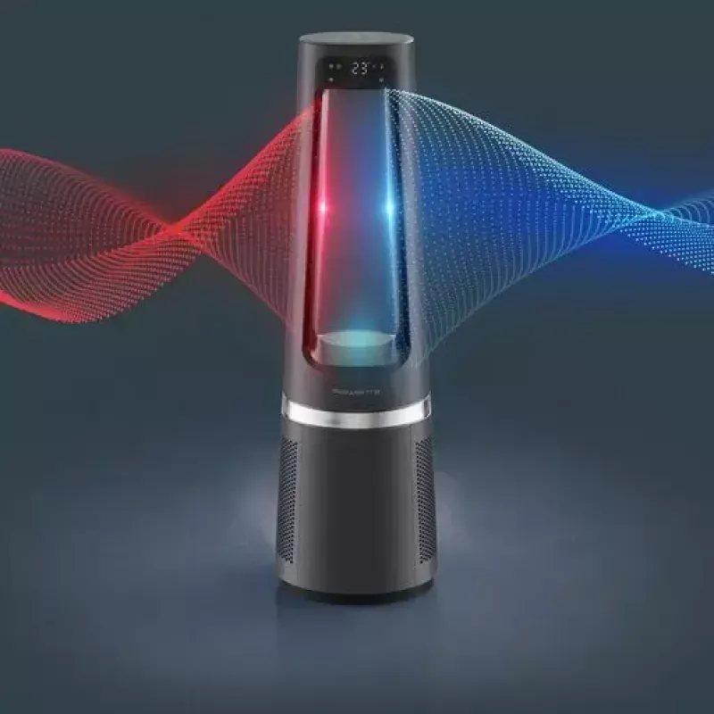 Purificador de ar Rowenta Eclipse 3-em-1 Connect QU5072 para até 50 m², 130 m³/h, 62 dB, prateado