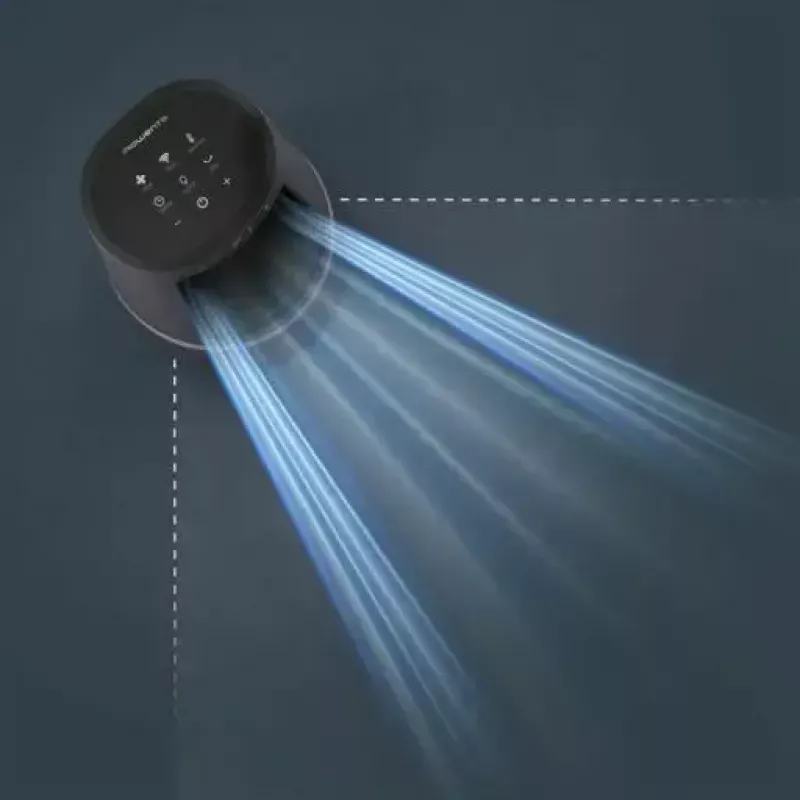 Purificador de ar Rowenta Eclipse 3-em-1 Connect QU5072 para até 50 m², 130 m³/h, 62 dB, prateado