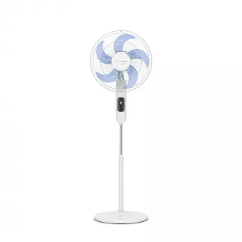Ventilador de chão doméstico Rowenta Turbo Silence VU5450F0, 32 W, 1470 mm de altura, branco