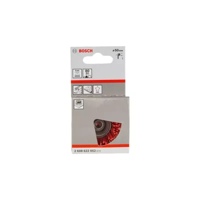 Escova de arame tipo tacho Bosch 2608622052 cerda de nylon diâmetro 5 cm espessura 1,1 mm