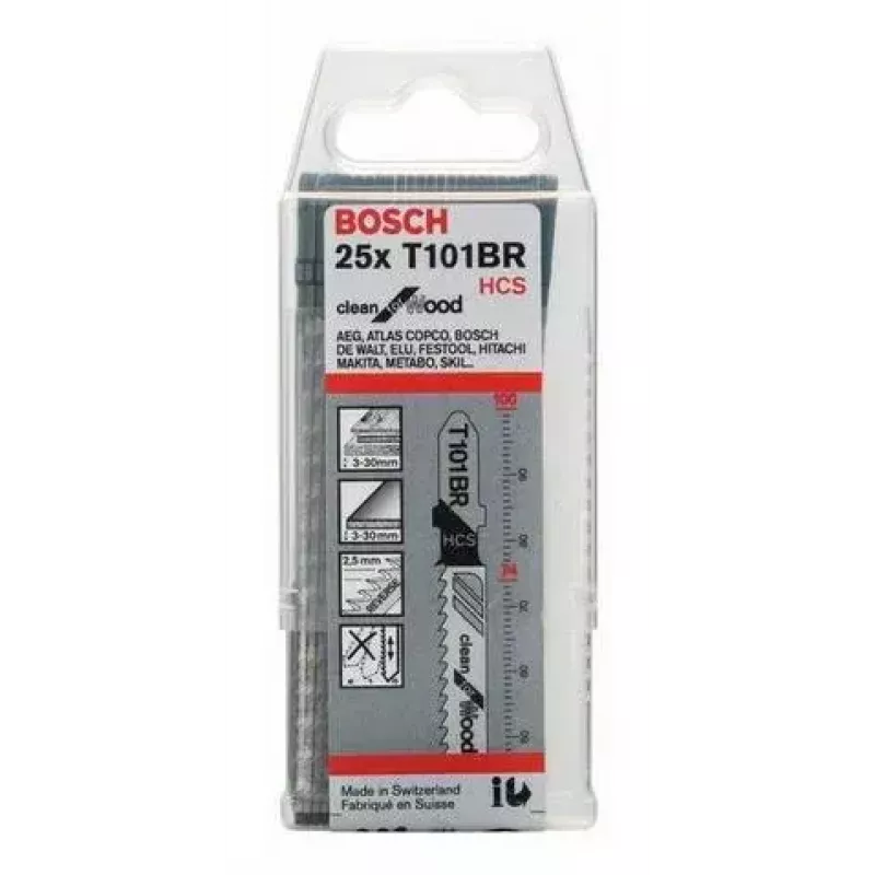 Lâmina para serra de vaivém Bosch 2 608 633 623 aço carbono 25 unid.