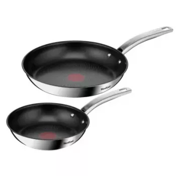Conjunto de frigideiras Tefal Intuition B817S255 — frigideiras de aço inoxidável 20 cm e 26 cm