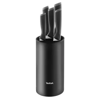 Conjunto de facas de cozinha Tefal K2216S74 — lâminas de aço inoxidável, 20 cm de comprimento da lâmina, conjunto de 5 peças