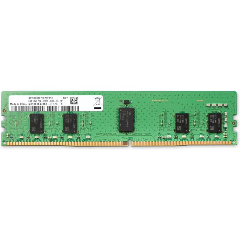 HP 8GB DDR4-2666 DIMM, 8 GB, 1 x 8 GB, DDR4, 2666 MHz, DIMM de 288 pinos