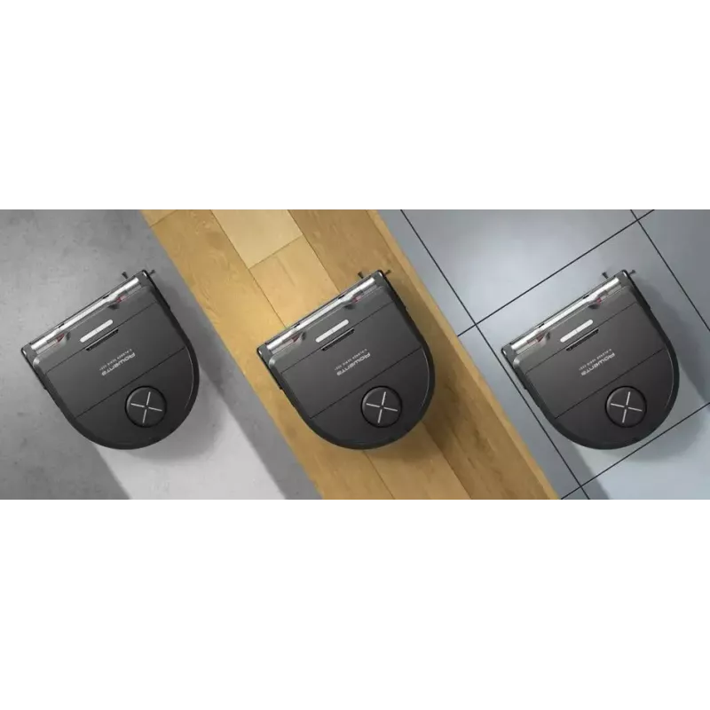 Aspirador robô Rowenta X‑Plorer RR9465WH — sem saco, formato D, depósito de pó 0,35 l, 120 min de autonomia, Li‑Ion, 97×325×335 mm, preto
