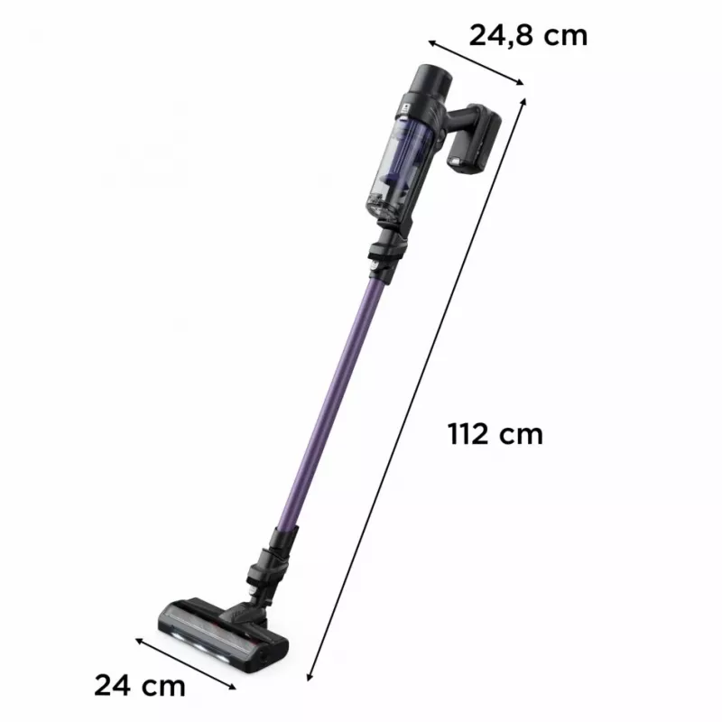 Rowenta RH6A31 Aspirador vertical 2 em 1 bateria seco sem saco 140 W preto, roxo