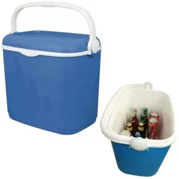 Bolsa térmica Keter High-rise 33 L — 49,8×33,3×41 cm, azul/branco