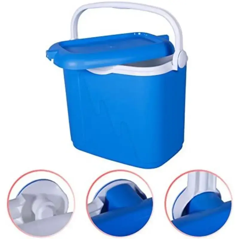 Bolsa térmica Keter High-rise 33 L — 49,8×33,3×41 cm, azul/branco