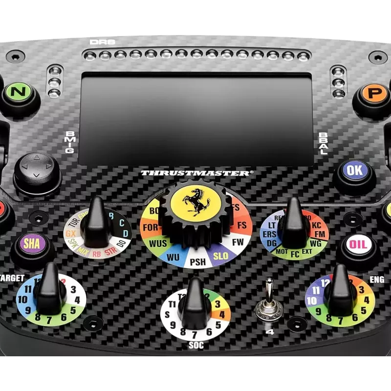 Volante de corrida Thrustmaster AddOn Ferrari SF25 Edition para KON/PC — réplica oficial do volante Ferrari