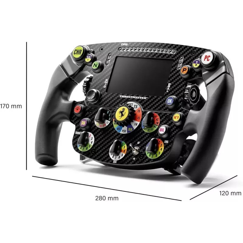 Volante de corrida Thrustmaster AddOn Ferrari SF25 Edition para KON/PC — réplica oficial do volante Ferrari