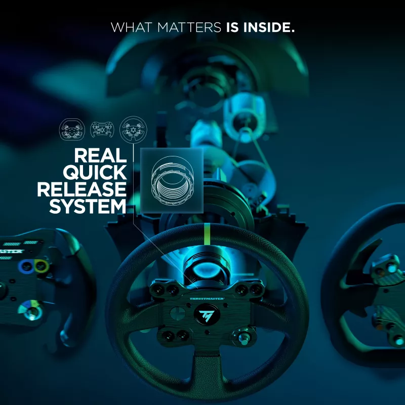 Volante de corrida Thrustmaster TX RACING WHEEL LEATHER EDITION preto volante + pedais PC, Xbox One