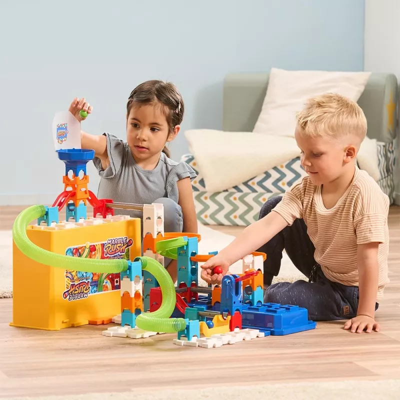 Conjunto de construção VTech Marble Rush M400 — 80 peças, pista de berlindes interativa