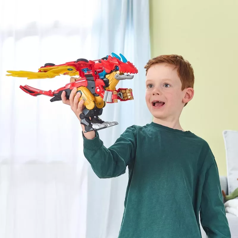 Figura de brincar VTech Switch & Go Combo Mega Dragon — conjunto de brincar transformável veículo-dragão
