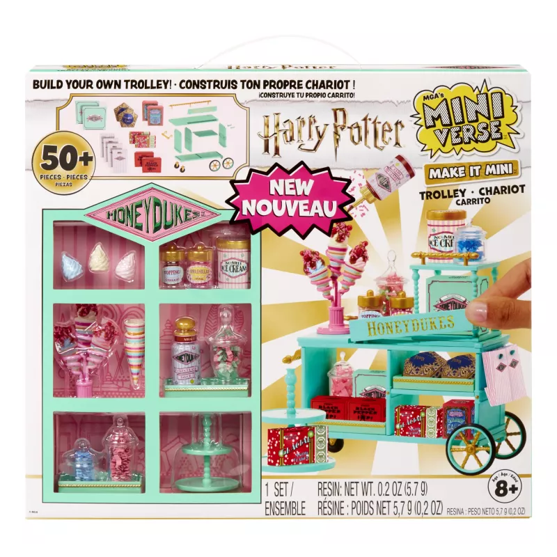 Conjunto de brincar Miniverse Make It Mini Harry Potter Honeydukes, 8 anos, Harry Potter, multicolor, plástico