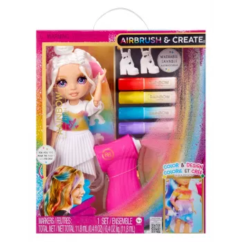 Bonecas de moda Rainbow High Air Brush & Create – Olhos roxos, boneca de moda, feminino, 4 anos, rapaz/rapariga, multicolor
