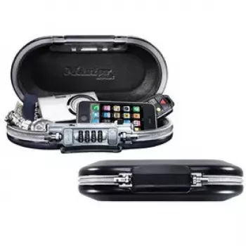 Cofre portátil MASTER LOCK Safe Space pequeno cofre com fechadura de combinação e cabo