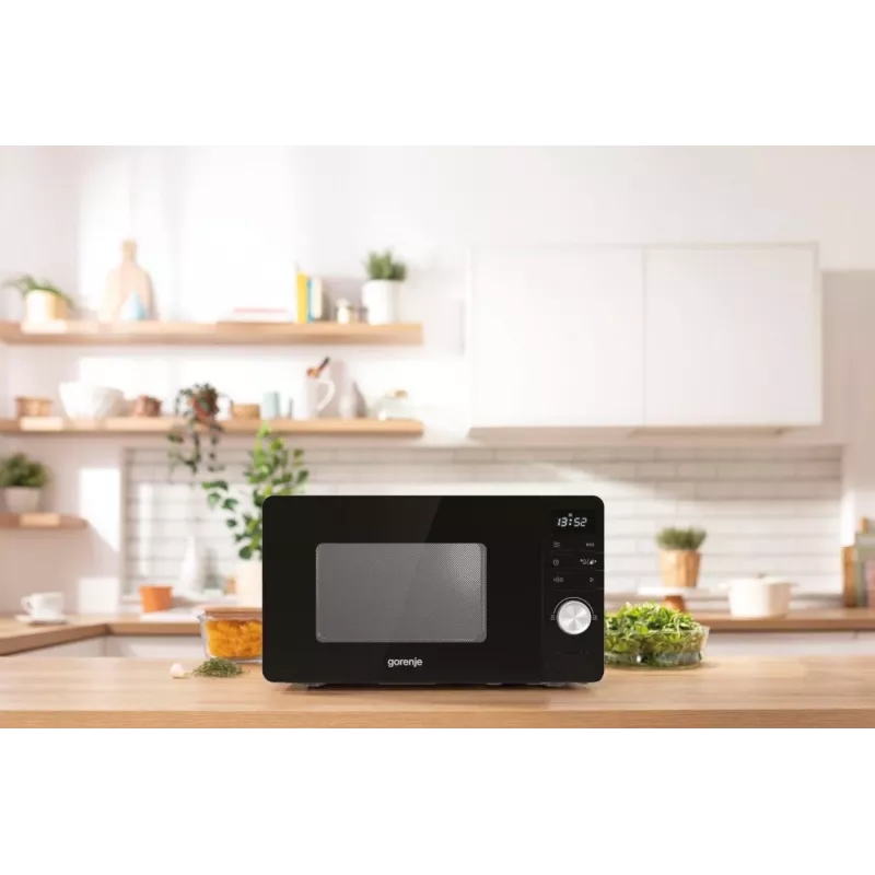 Micro-ondas Gorenje MO20A3B, bancada, micro-ondas solo, 20 l, 800 W, visor integrado, LED