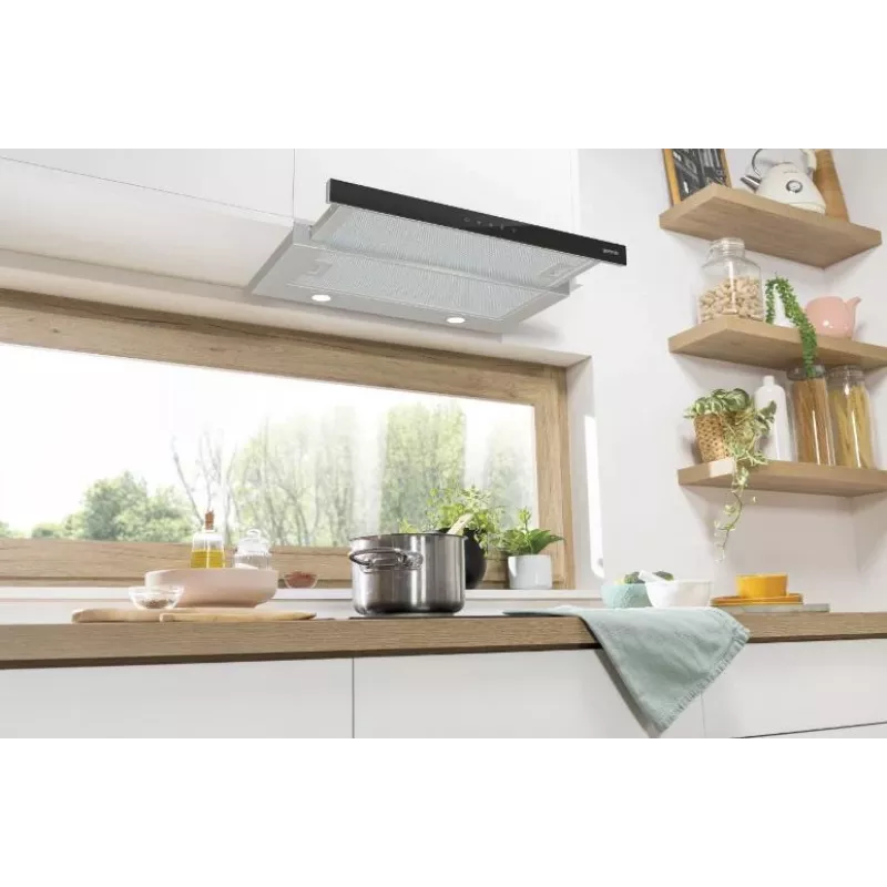 Exaustor Gorenje TH64E3SGB semi-encastrado (extrator) aço inoxidável 350 m³/h