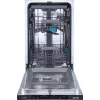 Máquina de lavar loiça Gorenje GV561D10 BK070, encastrável, slimline (45 cm), branco, standard (80 - 85 cm), preto, botões