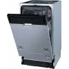Máquina de lavar loiça Gorenje GV561D10 BK070, encastrável, slimline (45 cm), branco, standard (80 - 85 cm), preto, botões