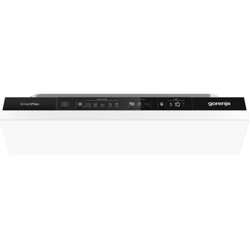 Máquina de lavar loiça Gorenje GV561D10 BK070, encastrável, slimline (45 cm), branco, standard (80 - 85 cm), preto, botões