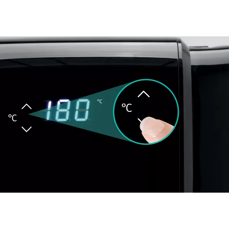 Fritadeira de ar quente Gorenje AF1700DB individual 5 L encastrar 1700 W preto, metálico