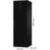 Gorenje G600 frigorífico FN619EABK6 H247B, 280 L, 12,6 kg/24h, SN-N, sistema No Frost, E, preto