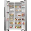 Gorenje Side by side NRR9185DAXLWD BK065B, instalação livre, porta americana, cinzento, LED, na porta, R600a