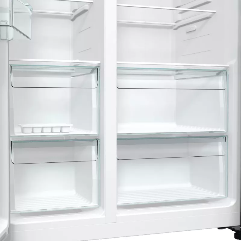 Gorenje Side by side NRR9185DAXLWD BK065B, instalação livre, porta americana, cinzento, LED, na porta, R600a