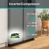 Gorenje Side by side NRR9185DAXLWD BK065B, instalação livre, porta americana, cinzento, LED, na porta, R600a