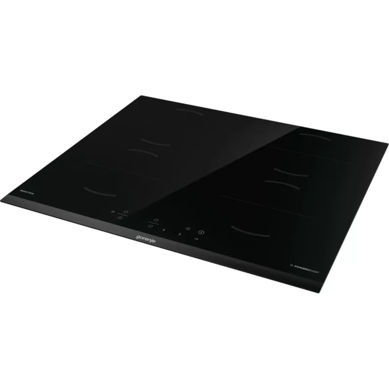 Placa de indução Gorenje GI6401BCE RAL9017, preto, encastrar, 59,5 cm, placa de indução, vitrocerâmica, 4 zona(s)
