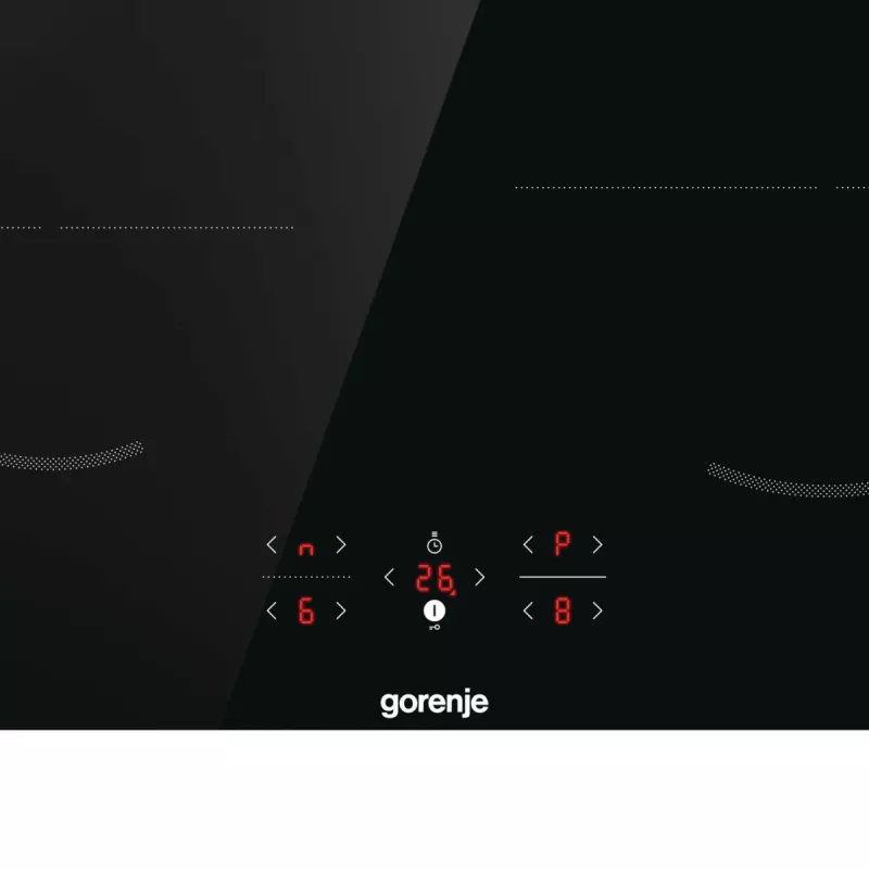 Placa de indução Gorenje GI6421BSC, preto, encastrar, 59,5 cm, placa de indução, vitrocerâmica, 4 zona(s)