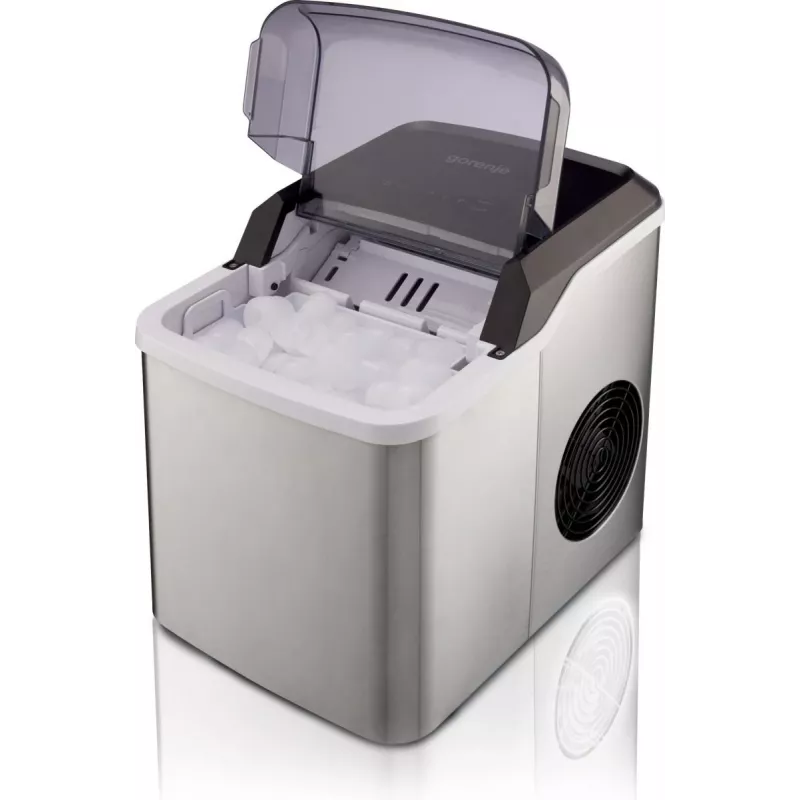Máquina de gelo portátil Gorenje IMD1200SB 12 kg/24h aço inoxidável