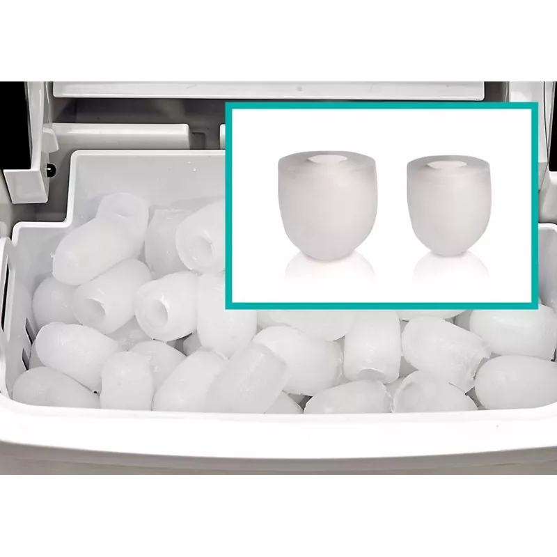 Máquina de gelo portátil Gorenje IMD1200SB 12 kg/24h aço inoxidável