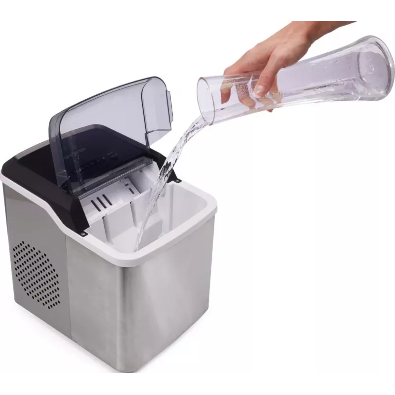 Máquina de gelo portátil Gorenje IMD1200SB 12 kg/24h aço inoxidável