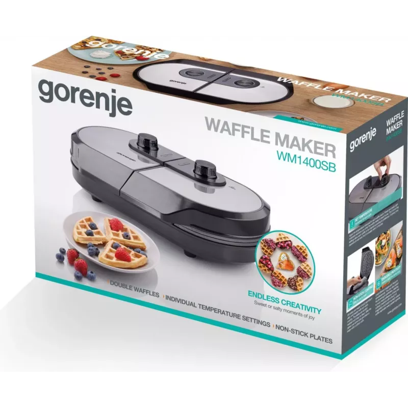 Gorenje WM1400SB 9 waffles 1400 W preto