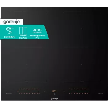 Placa de indução Gorenje GI6443BSCWF, preto, encastrar, 60 cm, placa de indução, vitrocerâmica, 4 zona(s)