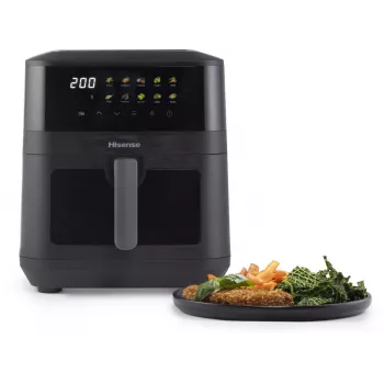 Fritadeira de ar quente Hisense HAF2100DCD individual 7,7 L 2100 W preto