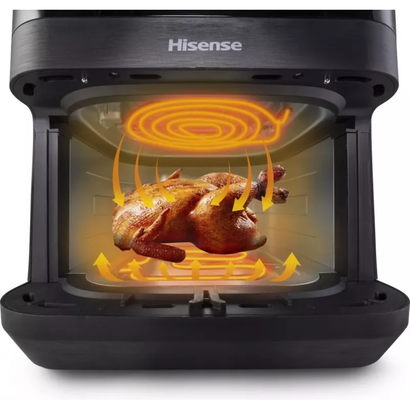 Fritadeira de ar quente Hisense HAF2100DCD individual 7,7 L 2100 W preto