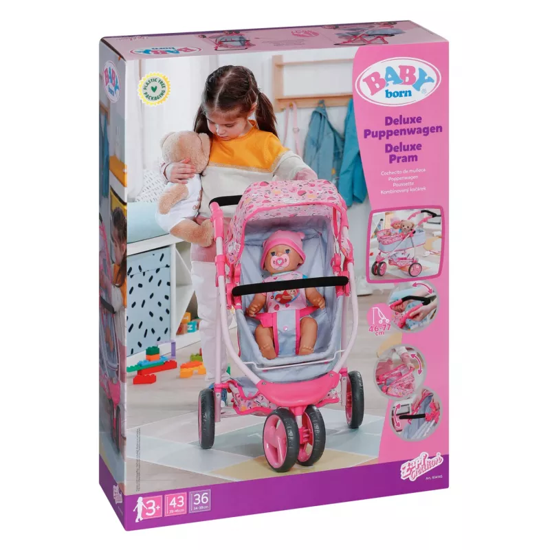 BABY born Deluxe Carrinho de bonecas, Carrinho de bonecas, 3 ano(s)