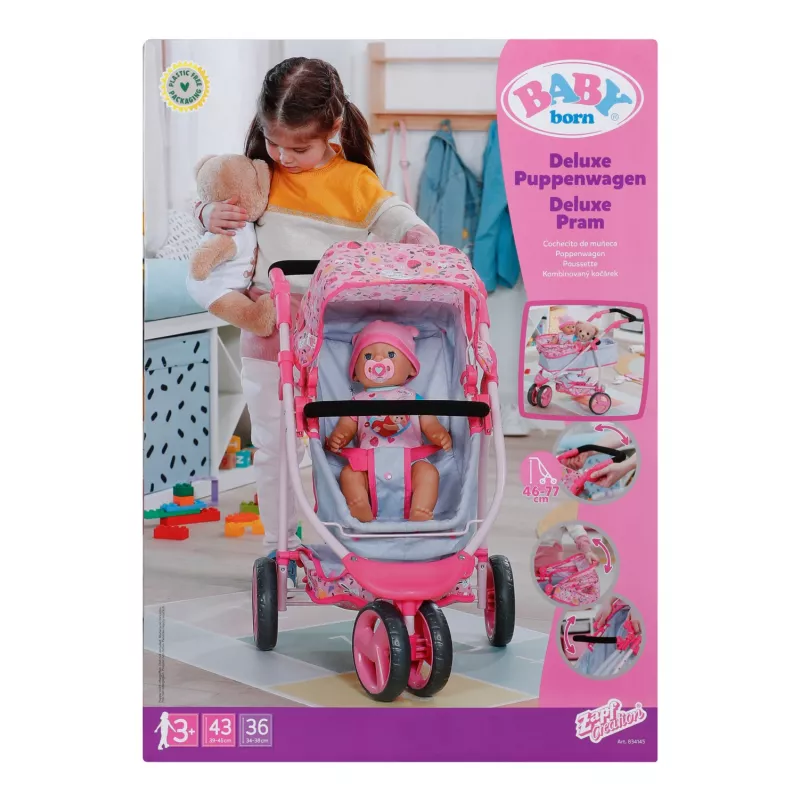 BABY born Deluxe Carrinho de bonecas, Carrinho de bonecas, 3 ano(s)
